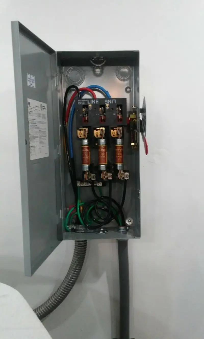 Three-phase disconnect switch installed for Electrical Wiring & Rewiring in Fridley